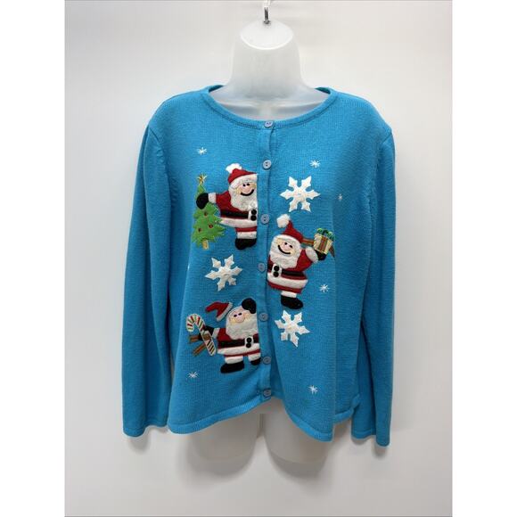 Vintage Tiara International Women’s Christmas Sweater L - Picture 1 of 6